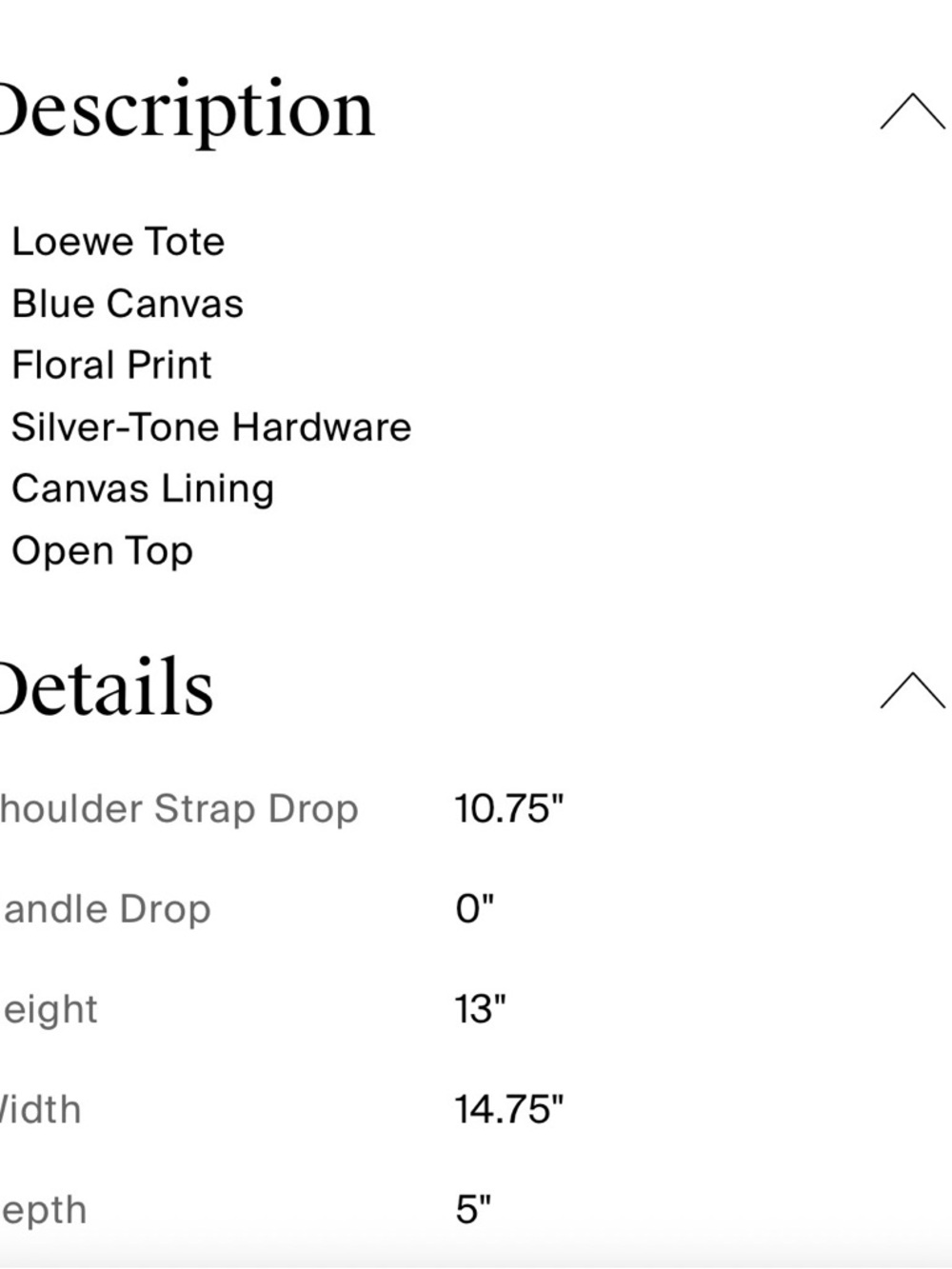 Loewe Canvas Tote Bag with Black Patterned Print - Picture 6 of 6